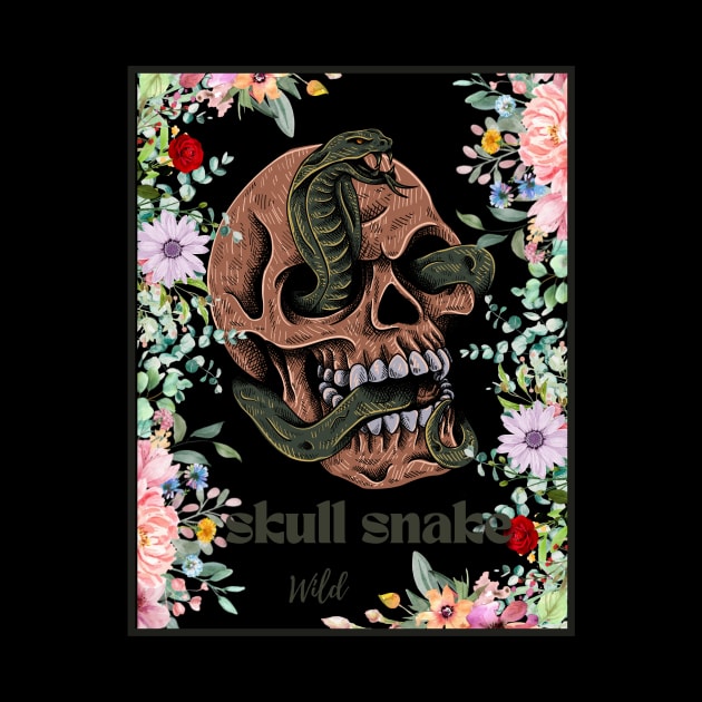 Skull&snake by Funnysart