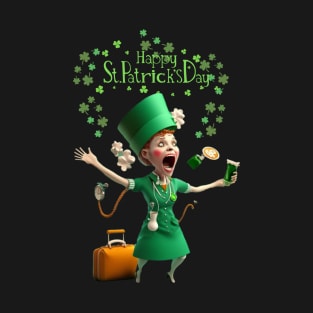 Saint Patrick's Day for nurses. T-Shirt