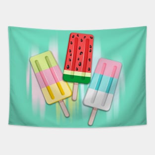 Popscicles Summer Pastel Colors Tapestry