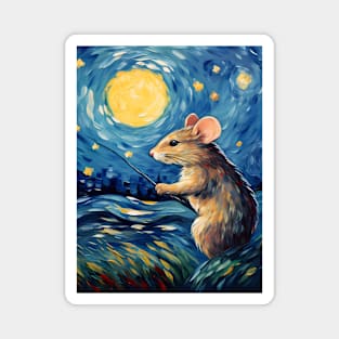 Van Gogh's Mouse Magnet