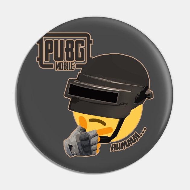 Thinking Face Emoji Pubg Pin by UMM