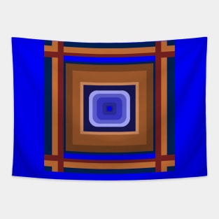 Shapes and blue Tapestry