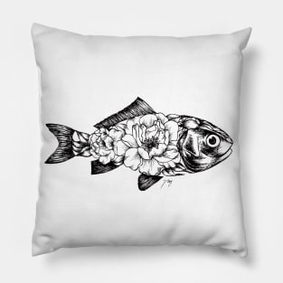 Floral Fish Pillow