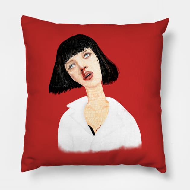 Ms. Mia Wallace Pillow by wakkala