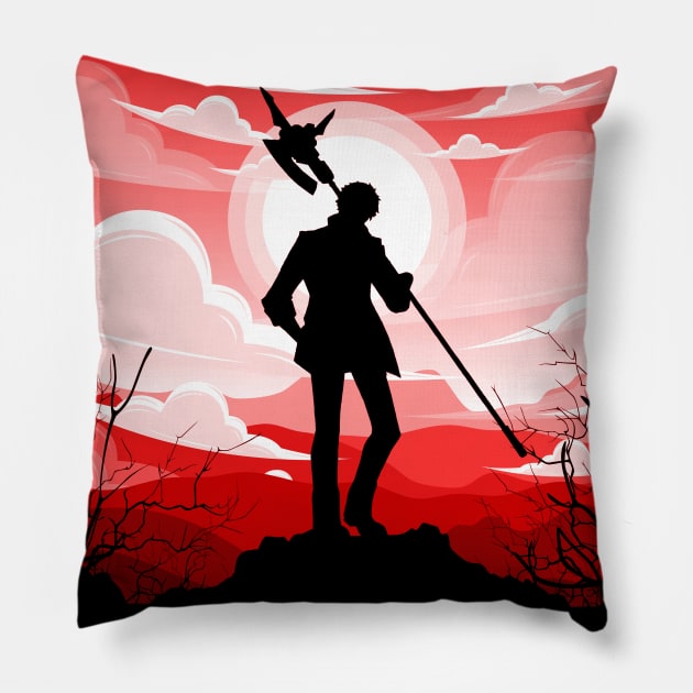 Ash Carbide | Trails Of Cold Steel Pillow by GuruBoyAmanah