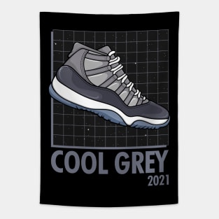 AJ 11 Retro Cool Grey Sneaker Tapestry