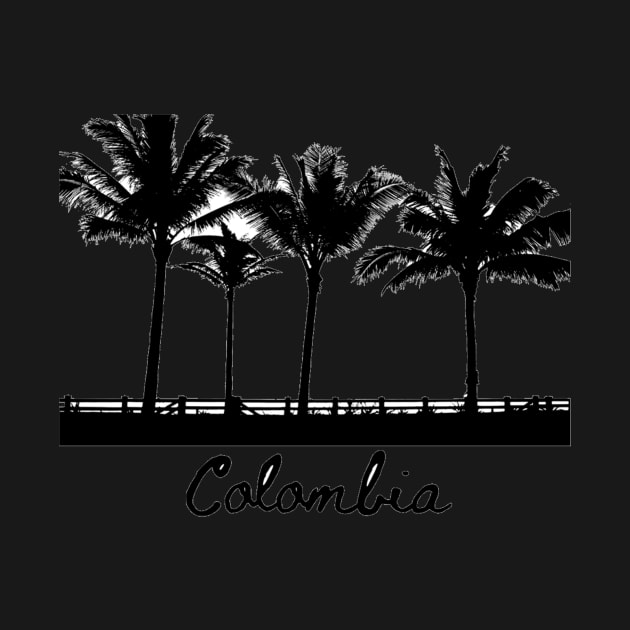 Colombia Palm Trees Silhouette by julyperson