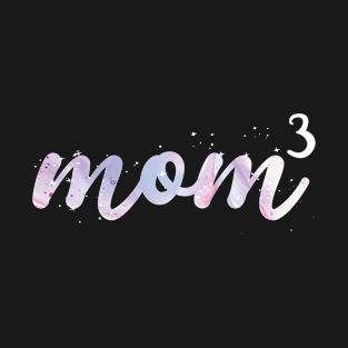 Mom of 3 Camouflage Tye Die Women Mama Letter Print T-Shirt