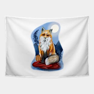 Winter Fox Tapestry