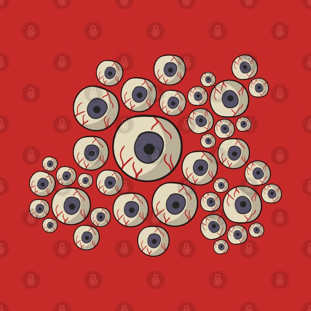 EYEBALL CLUSTER - COLLECTION OF STARING EYE BALLS by CliffordHayes