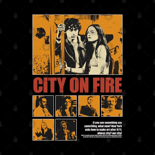 city on fire by Genetics art