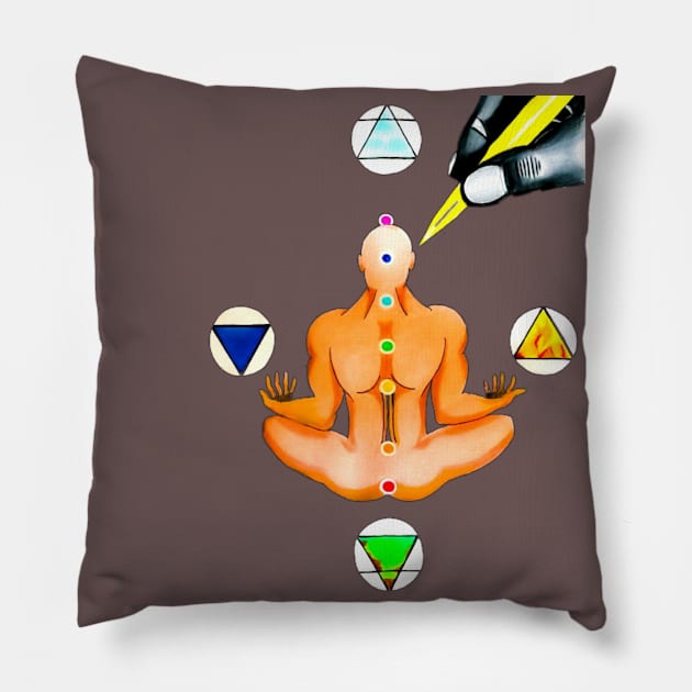 Alchemy Pillow by SeanKalleyArt