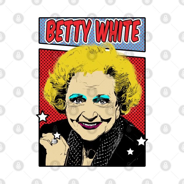 Betty White Pop Art Comic Style by Flasher