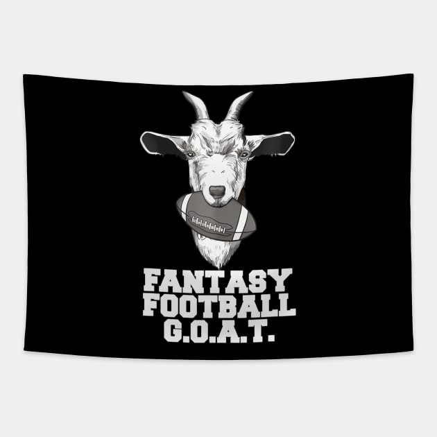 Fantasy Football GOAT funny fantasy football Champion GOAT Tapestry by mccloysitarh
