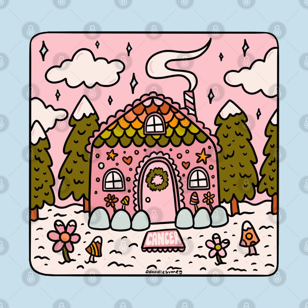 Cancer Zodiac Gingerbread House by Doodle by Meg