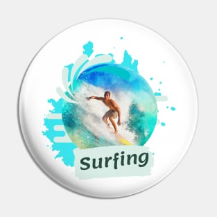 Surfing Pin