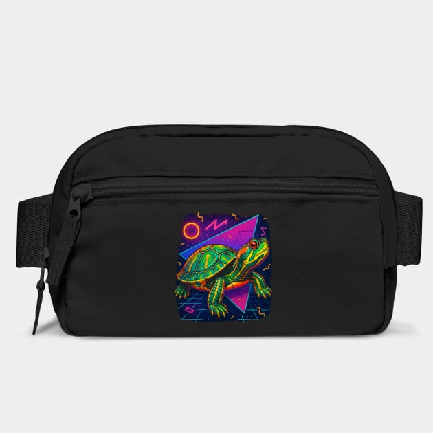 Retro Neon Guatemalan Ornate Slider Turtle by Reptiq's Store