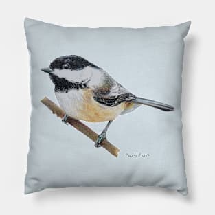 Chickadee drawing 5 Pillow