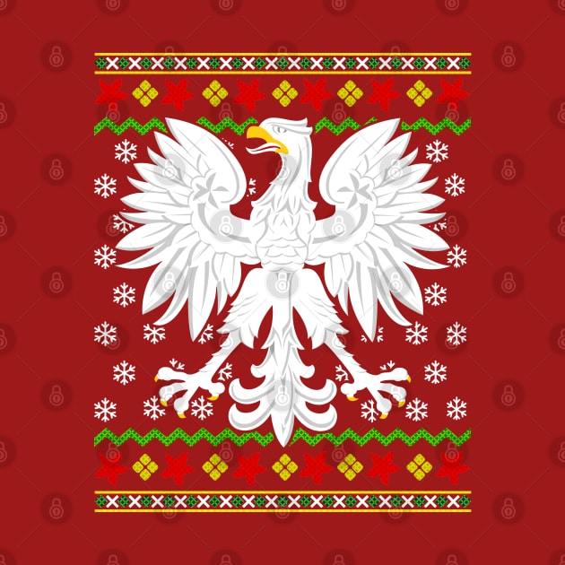 Polish Christmas Ugly Sweater Pattern Poland Polska by E