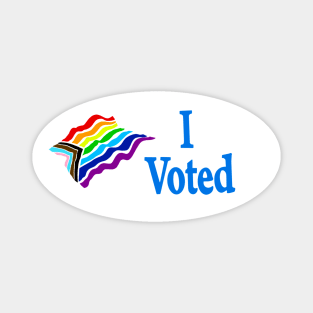 I Voted LGBTQ+ Pride Magnet