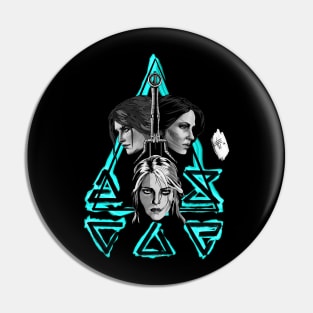 Geralt’s Girls BW Pin