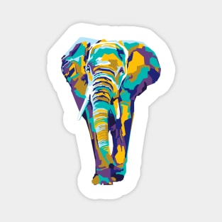 abstract elephant in WPAP Magnet