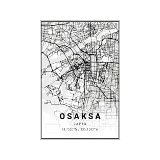 Osaksa Light City Map T-Shirt