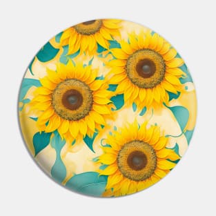 Sunflowers simple fantasy Pin