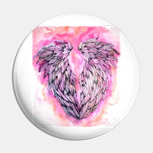 Pink Angel Wings Pin