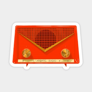 Vintage red radio Magnet