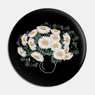 Cute Daisies Chamomile Marguerites Bouquet - Daisy Flowers Pin