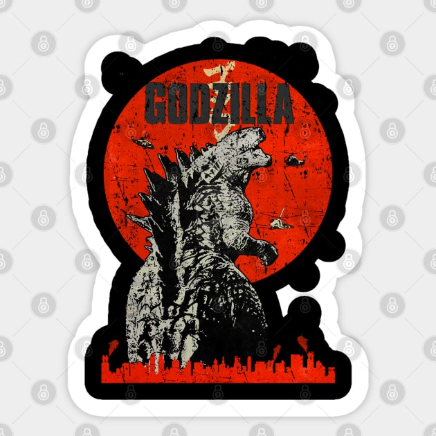 Godzilla Sticker. By Artistshot