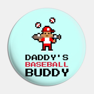 Daddy's Baseball Buddy | Cute Baseball Kid Pin