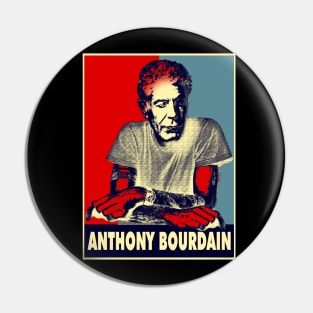 Retro Anthony Bourdain Pin