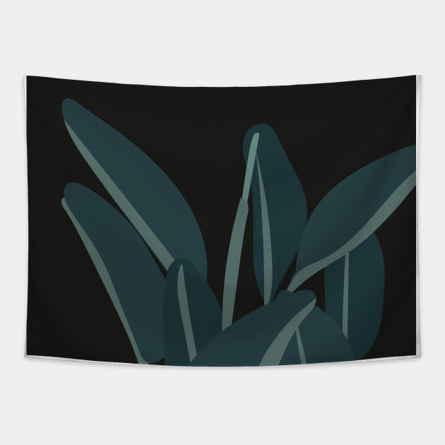 Abstract Bird of Paradise Plant Tapestry by Colorable