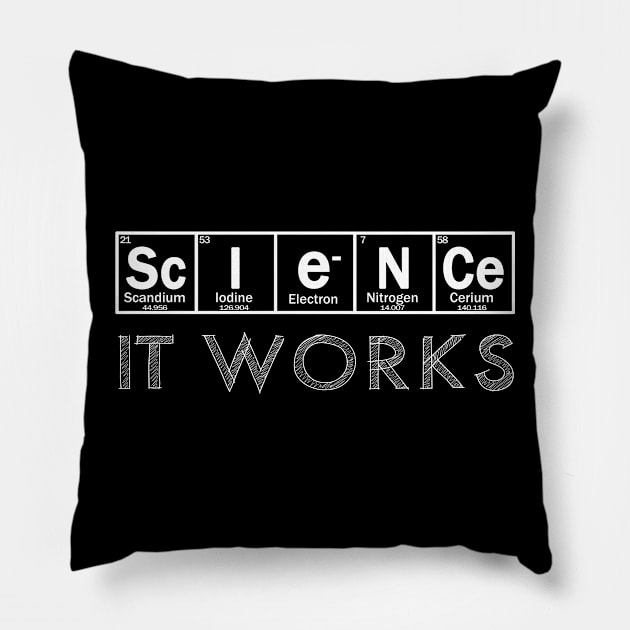 science it works Pillow by Context