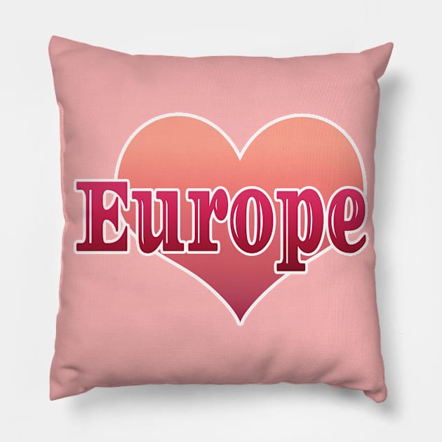 Europe Pillow by Creative Has