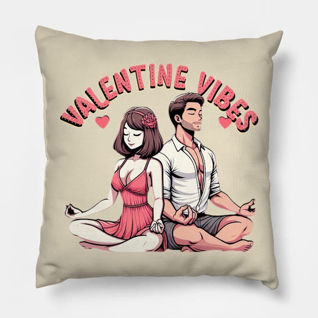 Valentine's Day Vibes 58 Pillow by fadinstitute