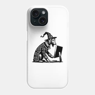 Punk Rock Goth Irish Wolfhound Dog on Computer Vintage Style Phone Case