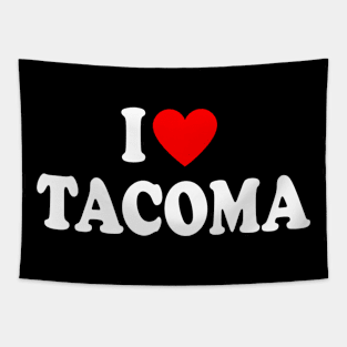 I Love Tacoma City Tapestry