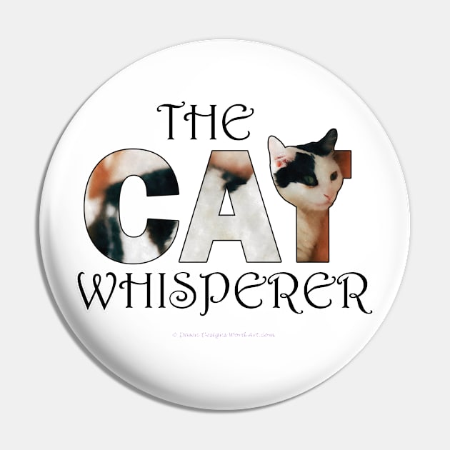 The Cat Whisperer - Black and white cat oil painting word art Pin by DawnDesignsWordArt