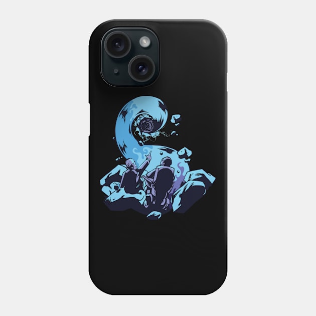 Sciencetists looking into Blackhole Astro Physics Black Hole design Phone Case by Bluebird Moon