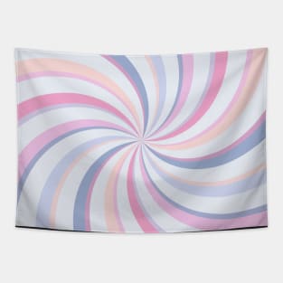 Swirls Pink Blue Peach Tapestry