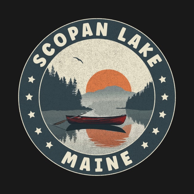 Scopan Lake Maine Sunset by turtlestart