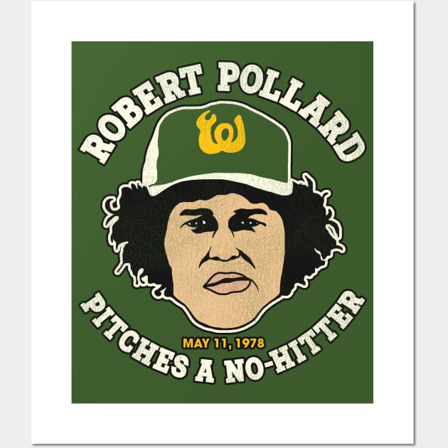 Pollard Throws No-Hitter T-Shirt from Homage. | Gold | Vintage Apparel from Homage.