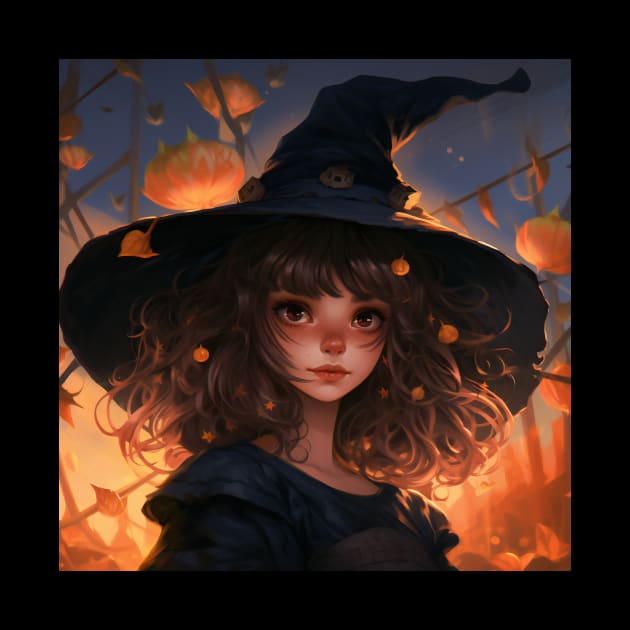 Halloween witch girl by NumberOneEverything