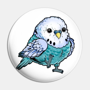 Blue Budgie - Birb Gift for Bird Lovers and Pet Owners Pin