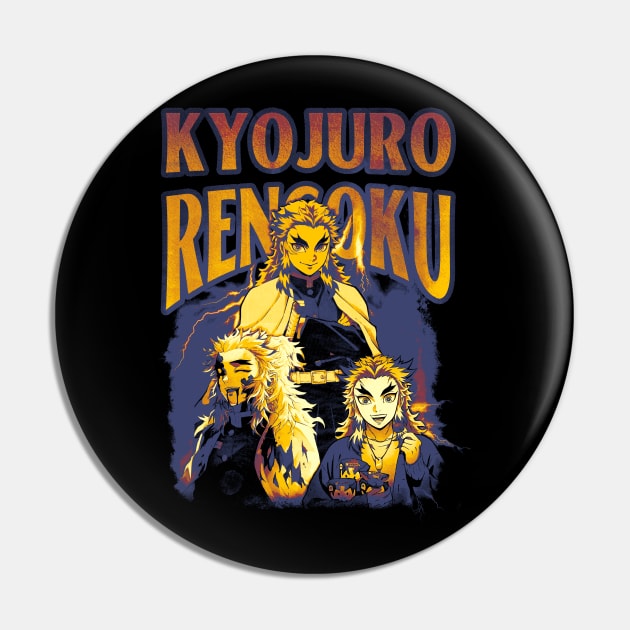 Kyojuro Rengoku Bootleg Pin by Joker Keder