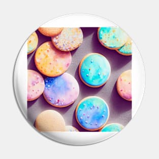 Watercolor cookie pattern Pin