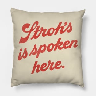 Beer is Spoken Retro Defunct Breweriana Pillow